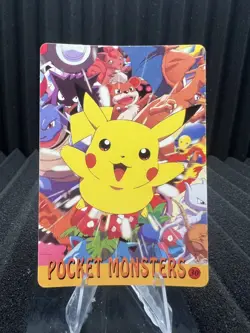 Pokemon Vintage Pocket Monsters Vending HOLO Prism Sticker Bandai 1999 Nintendo - Image 2