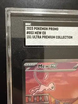 Pokemon 2023 Promo #053 Mew EX 151 Ultra Premium Collection SGC 10 - Image 2