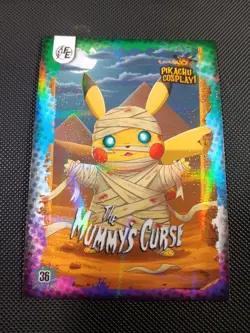 The Mummy's Curse (Pikachu) #36 - Galaxy Holo - Electric Pikachu Cosplay Pokemon - Image 1