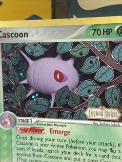 Cascoon 30/92 Pokemon TCG Legend Maker (2006) Reverse Holo Uncommon Stamped - Image 3