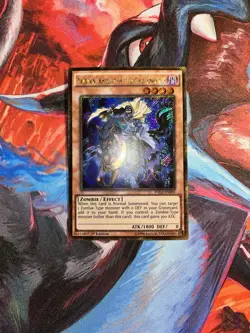 Yugioh! Tristan Knight of the Underworld PGL2-EN009 Gold Secret Rare 1st LP - Image 1