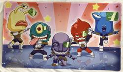 Yu-Gi-Oh! Ojama x Ginyu Force Playmat and Metal Field Center (Stay Classy) - Image 1
