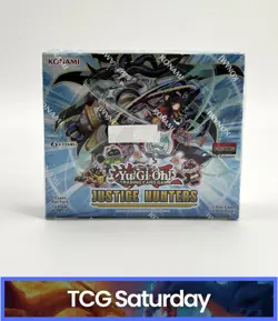 YU-GI-OH! JUSTICE HUNTERS ENGLISH 1ST EDITION SEALED BOOSTER BOX - Image 1