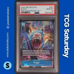 2025 ONE PIECE 2ND ANNIVERSARY SET #OP09-051 BUGGY PSA 10 - Image 1