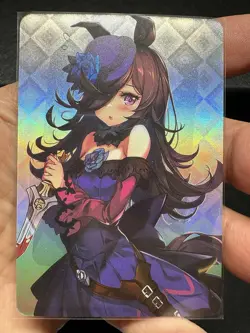 Rice Shower UMA MUSUME Goddess Anime ACG Doujin Waifu Holo Card - Image 1