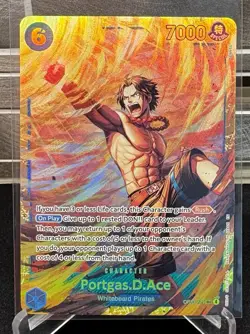 One Piece OP13-119 Portgas D Ace Carrying His Will Secret Rare - Image 1