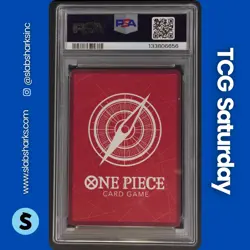 2025 ONE PIECE EN PSA MAGAZINE EXCLUSIVE PROMO #OP09-001 SHANKS PSA 10 - Image 2