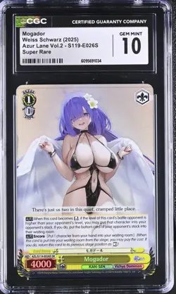 Weiss Schwarz GRADED 2025 Mogador E026S Azur Lane 2 SR 10 ENG - Image 1