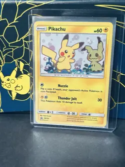 Pikachu SM162 Holo Black Star Promo Card Sun & Moon NM - Image 1
