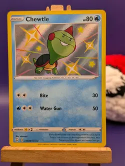 Pokemon Card Chewtle SV028/SV122 Shining Fates Shiny Rare Near Mint - Image 2