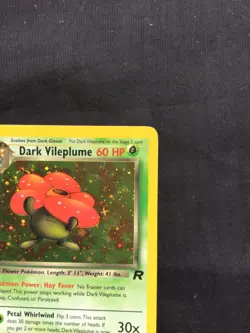Pokemon Cards: Team Rocket 1st Edition Rare Holo: Dark Vileplume 13/82 - Image 4