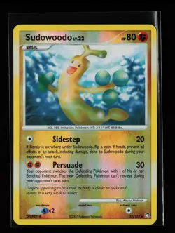 Sudowoodo 35/123 Reverse Holo Rare Mysterious Treasures Pokemon Card - Image 1