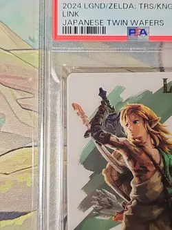 Zelda 2024 Link #1 PSA 10 Gem Mint Twin Wafers Tears of Kingdom Japanese Card - Image 2