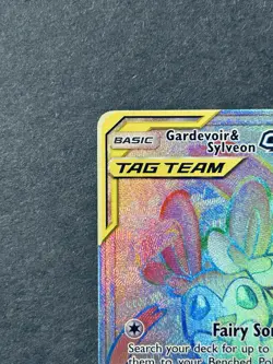 Gardevoir & Sylveon GX Secret Rare Card 225/214 S&M Unbroken Bonds NM Condition - Image 3