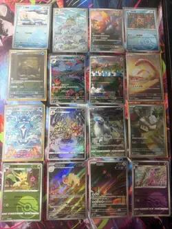 Pokemon 16 Card Lot nm V Max Mega Amazing Ex HOLO Rare Hits Only F108 - Image 1