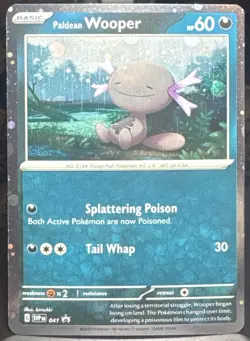 Pokemon TCG Paldean Wooper 041 Sv: Scarlet & Violet Black Star Promo Holo Card - Image 1