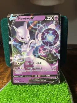 Pokemon Mewtwo v Holo Ultra Rare TCG Card 030/078 2022 Edition - Image 1