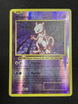 Pokemon TCG Mewtwo Basic Reverse Holo Card 2016 51/108 XY Evolutions MP - Image 2