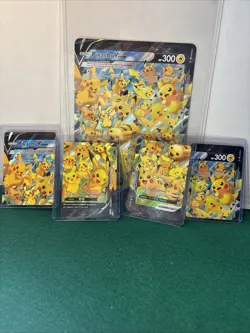 Pikachu V-Union [Set of 4]:Sword & Shield Promo Cards Holo(JUMBO CARD INCLUDED) - Image 1