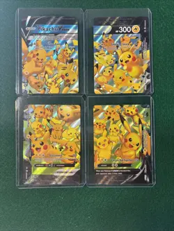 Pikachu V-Union [Set of 4]:Sword & Shield Promo Cards Holo(JUMBO CARD INCLUDED) - Image 5