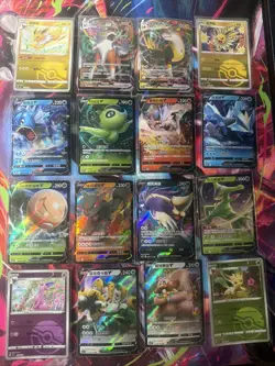 Pokemon 16 Card Lot nm V Max Mega Amazing Ex HOLO Rare Hits Only F107 - Image 1