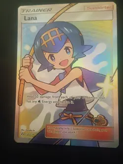 Pokemon TCG Lana Ultra Prism Full Art Holo Card Ultra Rare 150/156 LP+/NM- - Image 1