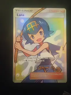 Pokemon TCG Lana Ultra Prism Full Art Holo Card Ultra Rare 150/156 LP+/NM- - Image 3