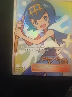 Pokemon TCG Lana Ultra Prism Full Art Holo Card Ultra Rare 150/156 LP+/NM- - Image 4