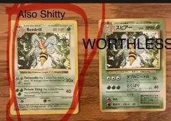 Beedrill Shadowless Base Set Pokemon Card - MP - Image 1