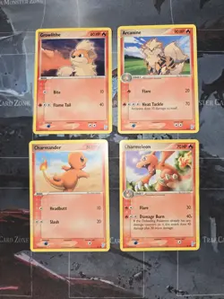 Arcanine, Growlithe, Charmander, Charmeleon Plusle & Minun Card Lot Pokemon - Image 1