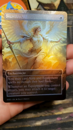 Sigarda's Aid FOIL Proxy Playtest Card with Custom Fantasy Art - Image 2