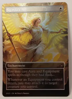 Sigarda's Aid FOIL Proxy Playtest Card with Custom Fantasy Art - Image 4