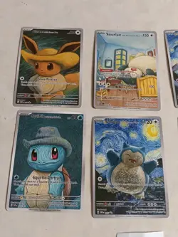 6 Pokemon x Van Gogh Black Star Promo ACG Art Card - READ DESCRIPTION - Image 2
