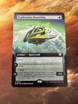 R 0034 Exploration Broodship COMMANDER EXTENDED ART Edge of Eternities MTG Card - Image 1