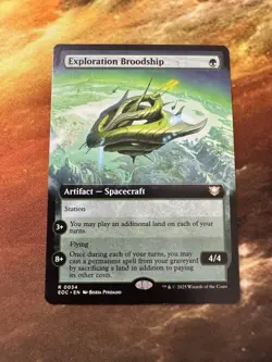 R 0034 Exploration Broodship COMMANDER EXTENDED ART Edge of Eternities MTG Card - Image 2
