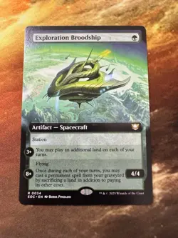 R 0034 Exploration Broodship COMMANDER EXTENDED ART Edge of Eternities MTG Card - Image 3