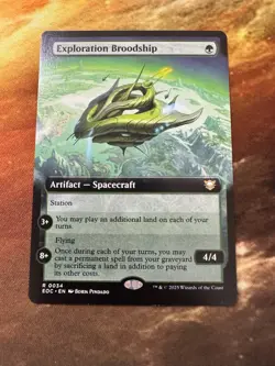 R 0034 Exploration Broodship COMMANDER EXTENDED ART Edge of Eternities MTG Card - Image 4