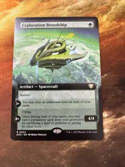 R 0034 Exploration Broodship COMMANDER EXTENDED ART Edge of Eternities MTG Card - Image 5