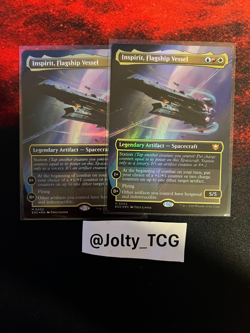 Inspirit, Flagship Vessel (Borderless) Commander: Edge of Eternities Foil 0002 - Image 1