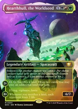 Hearthhull, the Worldseed NM (Borderless) Foil MTG Commander: Edge of Eternities - Image 1