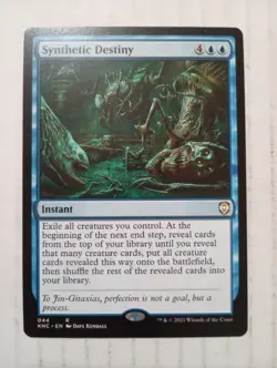 Synthetic Destiny 044 Kaldheim Commander KHC MTG R NM Magic The Gathering - Image 1