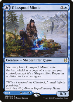 Glasspool Mimic // Glasspool Shore (REGULAR) x1 - MTG Zendikar Rising ZNR #60 - Image 1
