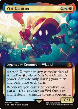 NM Extended Art Vivi Ornitier, MTG, Final Fantasy, Magic the Gathering, 514 - Image 1