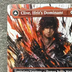 MTG Clive, Ifrit's Dominant Borderless FINAL FANTASY FIN #318 Non-Foil NM - Image 2