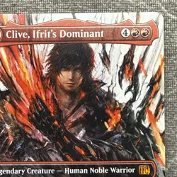 MTG Clive, Ifrit's Dominant Borderless FINAL FANTASY FIN #318 Non-Foil NM - Image 3