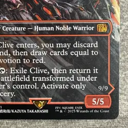 MTG Clive, Ifrit's Dominant Borderless FINAL FANTASY FIN #318 Non-Foil NM - Image 5