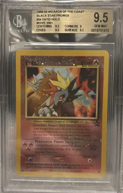 Pokemon TCG Entei Promo #34 BGS 9.5 - Image 1