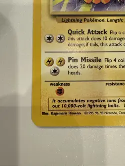 Pokemon Jolteon 20/64 Jungle Base Non-Holo Card - Image 3