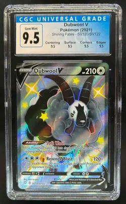 2021 Pokemon SWSH Shining Fates Dubwool V Shiny Vault #SV120/SV122 CGC 9.5 - Image 1