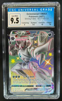 2021 Pokemon SWSH Shining Fates Grimmsnarl VMAX Shiny Vault #SV117/SV122 CGC 9.5 - Image 1